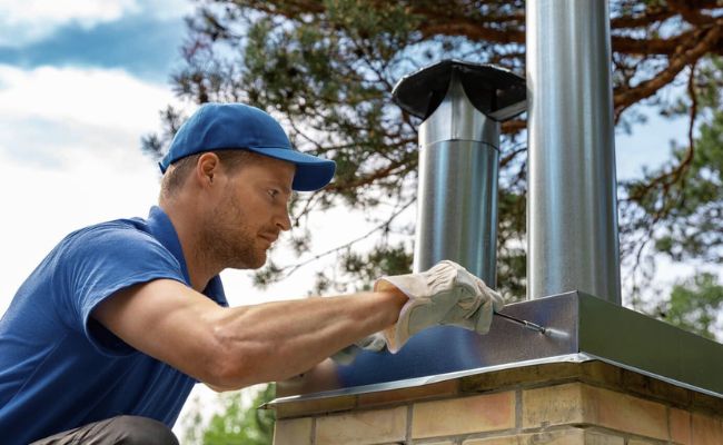 Installing a flue kit